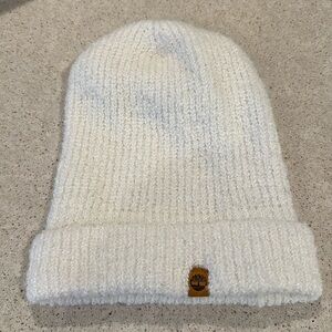 Timberland White Knit Beanie
